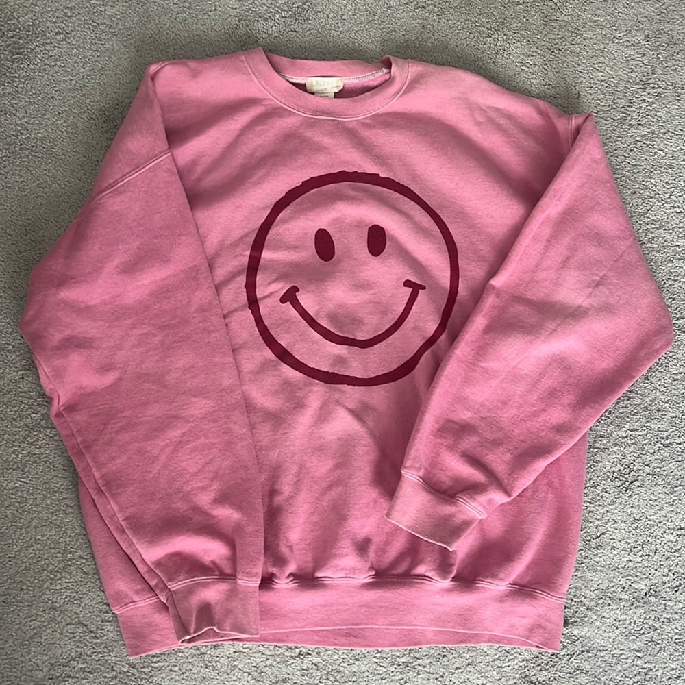 Pink oversized crewneck